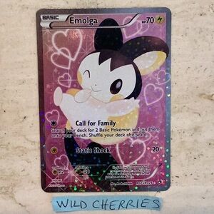 Pokemon Emolga 2013 Legendary Treasures RC23/RC25 Card Black & White Radiant